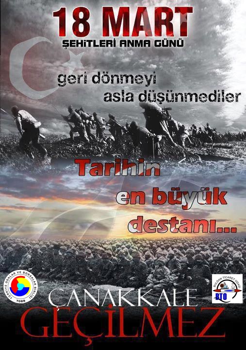 18 MART ÇANAKKALE ZAFERİ'NİN 111. YILI KUTLU OLSUN...