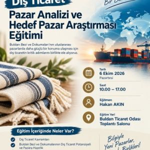 DIŞ TİCARET PAZAR ANALİZİ VE HEDEF PAZAR ARAŞTIRMASI EĞİTİMİ