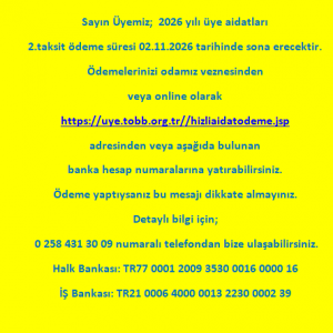 AİDAT HATIRLATMA