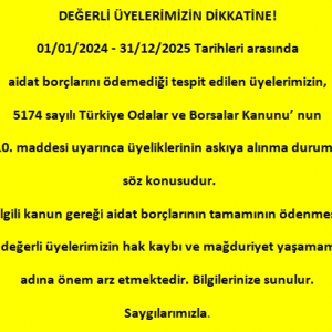 ATTENTION, VALUED MEMBERS!!!