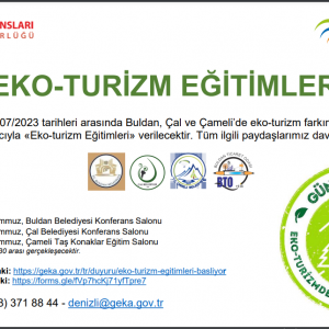 EKO -TURİZM  EĞİTİMLERİ